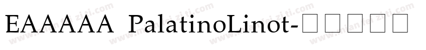 EAAAAA PalatinoLinot字体转换